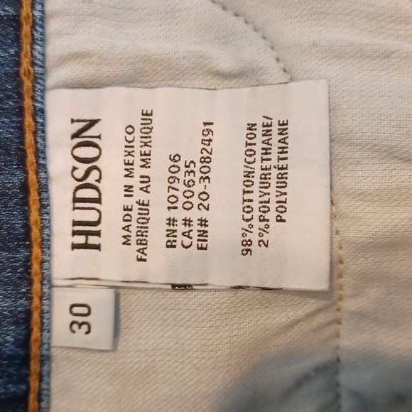 Hudson Bullocks High Rise Lace Up Boot Crop Jeans Women's 30 - Picture 11 of 11